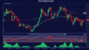 A bullish trendline chart with 50-day SMA (trend following strategy).